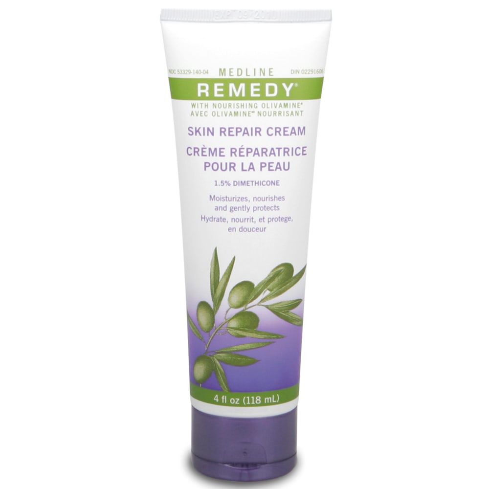 Medline Remedy Olivamine Skin Repair Creams, Unscented, 4 Oz, Pack Of 12
