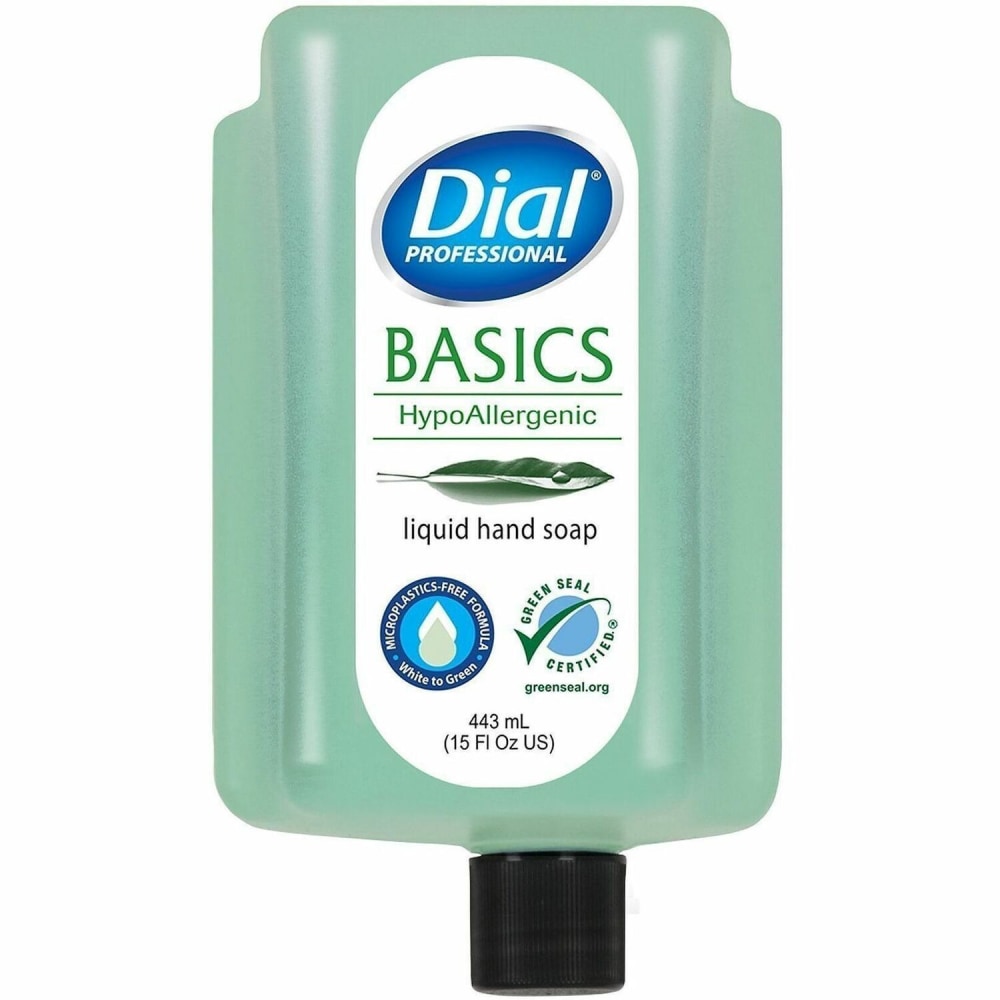 Dial Professional Versa Basics Liquid Hand Soap - 15 fl oz - Bottle Dispenser - Hand - Green - 1 Each
