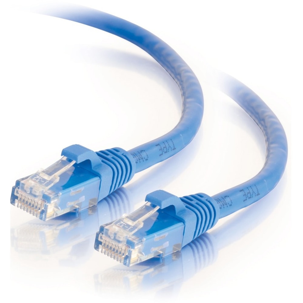 C2G 7ft Cat6 Snagless Unshielded UTP Ethernet Network Patch Cable (RJ45 M/M), Blue, Standard RJ45 Connectors, 5600pf/100m - Category 6 - 27142