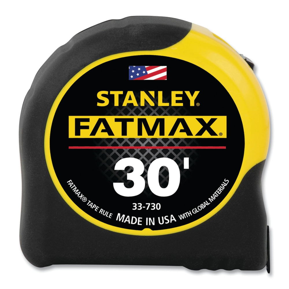 Black+Decker FatMax Classic Tape Measure, 1 1/4 in W x 30 ft L, SAE, Black/Yellow Case