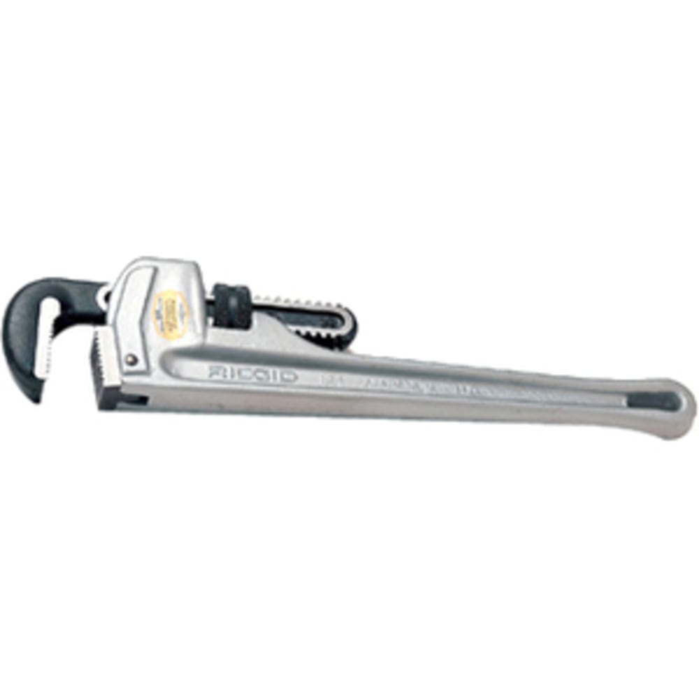 RIDGID Aluminum Straight Pipe Wrench - Aluminum - 11 lb - Lightweight - 1 / Pack