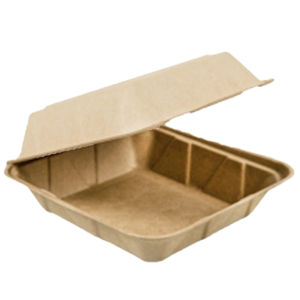 Eco-Products Container, Hingd, Hd, 9in, 100Ct, Ecohd9Hw