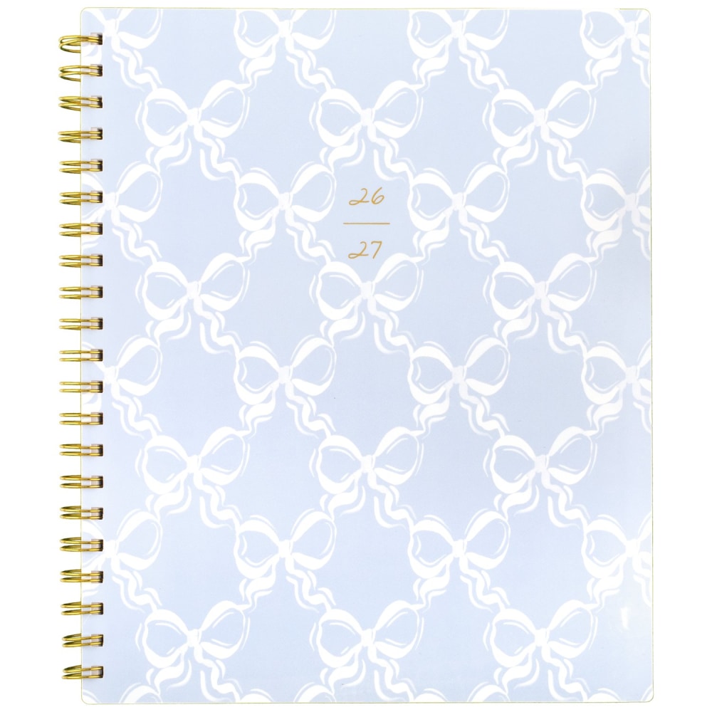 Leah Bisch for Mead Cambridge Academic 2026-2027 Weekly Monthly Planner, Bow Trellis, Large, 8 1/2in x 11in
