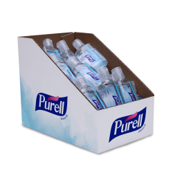 Purell Advanced Hand Sanitizer Refreshing Gel, 1 Oz, Clean Scent, 1 Fl Oz Travel Size Flip-Cap Bottle, Pack Of 36