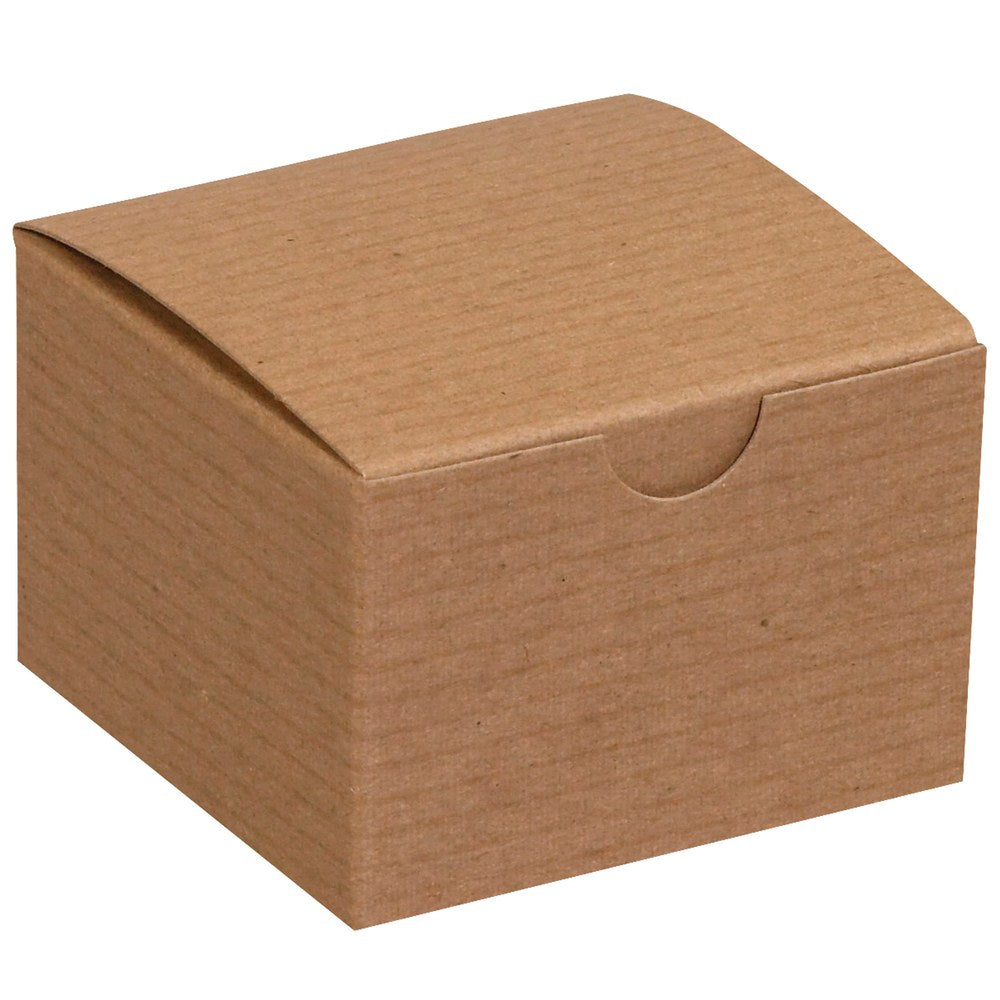 Office Depot Brand Gift Boxes, 3inL x 3inW x 2inH, 100% Recycled, Kraft, Case Of 100