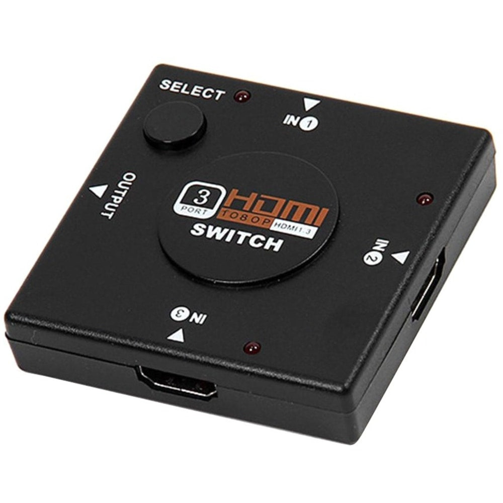 4XEM 3 Port HDMI Switch with full HD support. 3 HDMI devices into 1 HDMI display. - 3 Port HDMI Switch with 1920x 1080 - 4XHDMISW3X1