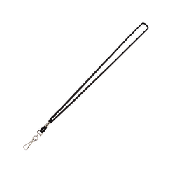 Office Depot Brand Lanyards, Black, Pack Of 10