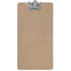 Office Depot Brand Clipboard With Arch Clip, 9in x 15 1/2in, 100% Recycled, Brown