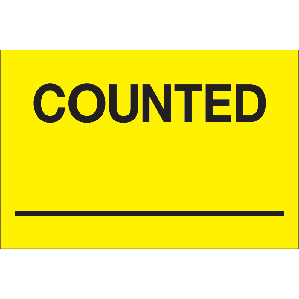 Tape Logic Preprinted Special Handling Labels, DL1128, Counted, Rectangle, 2in x 3in, Fluorescent Yellow, Roll Of 500