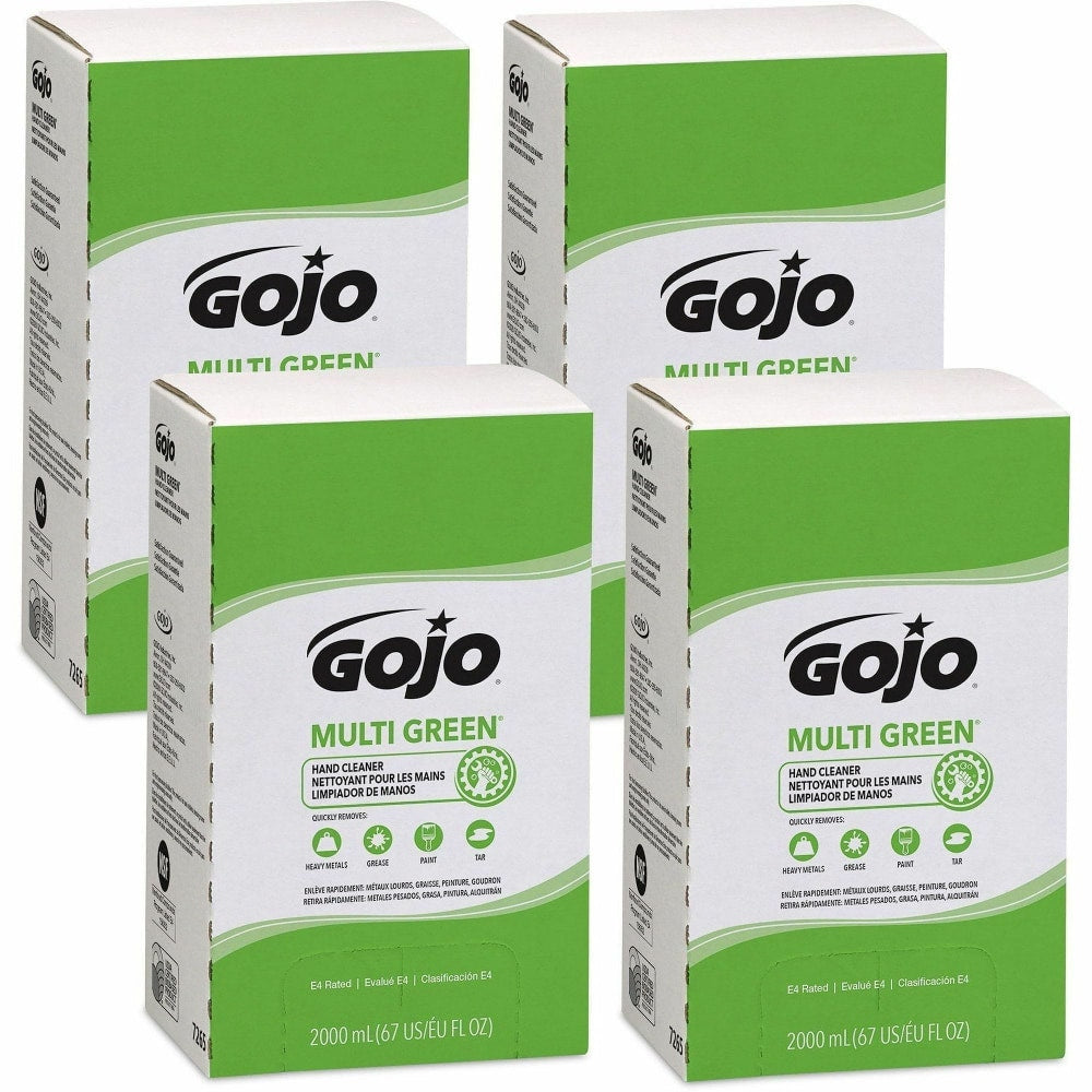 Gojo Multi Green Gel Hand Soap, Citrus Scent, 67.63 Oz., Pack Of 4 Bottles