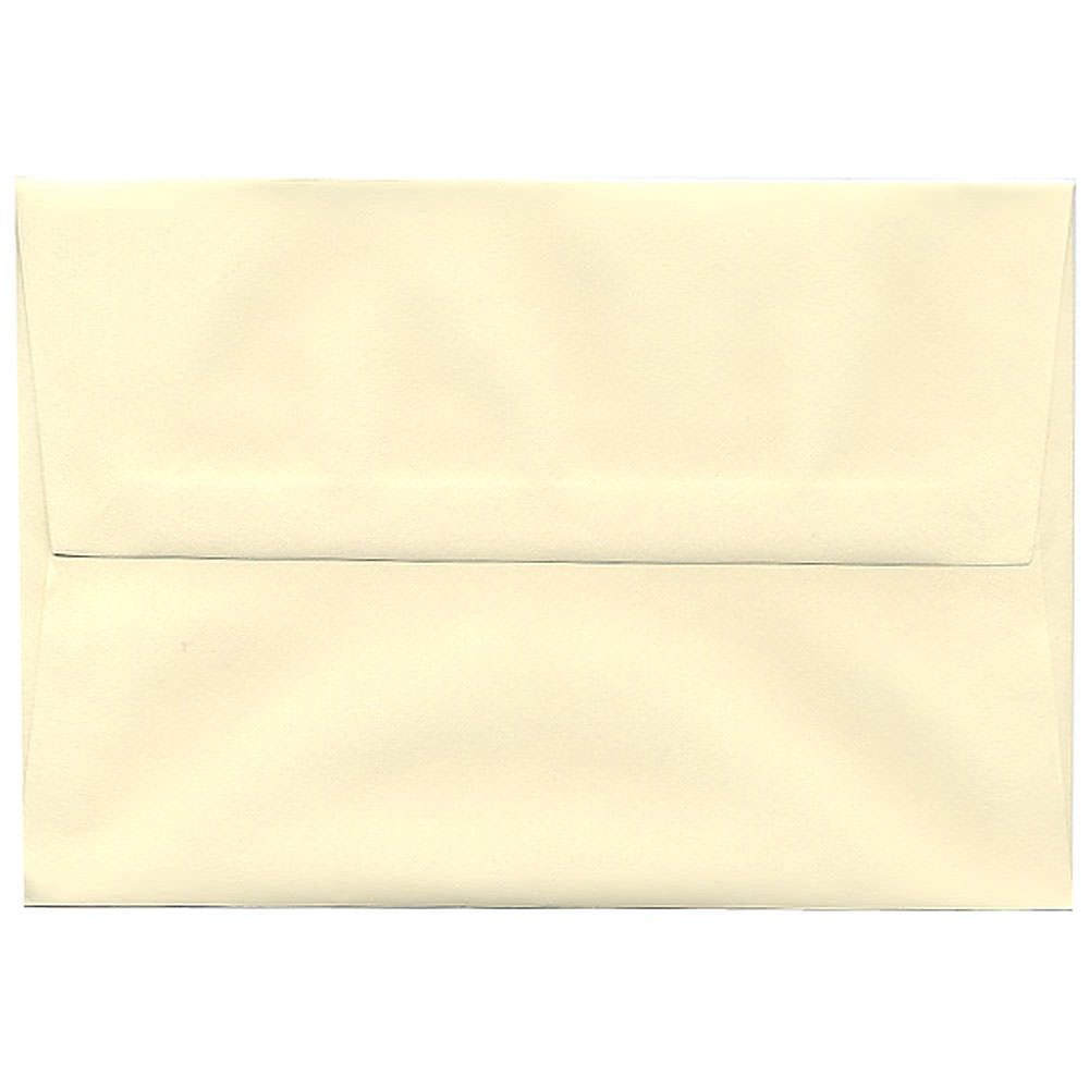 JAM Paper Booklet Invitation Envelopes, A8, Gummed Seal, Strathmore Ivory, Pack Of 25