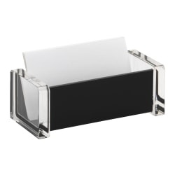 Realspace Black Acrylic Business Card Holder