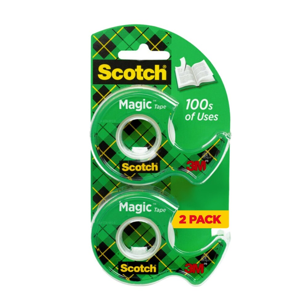 Scotch Magic Tape In Dispenser, 1/2in x 750in