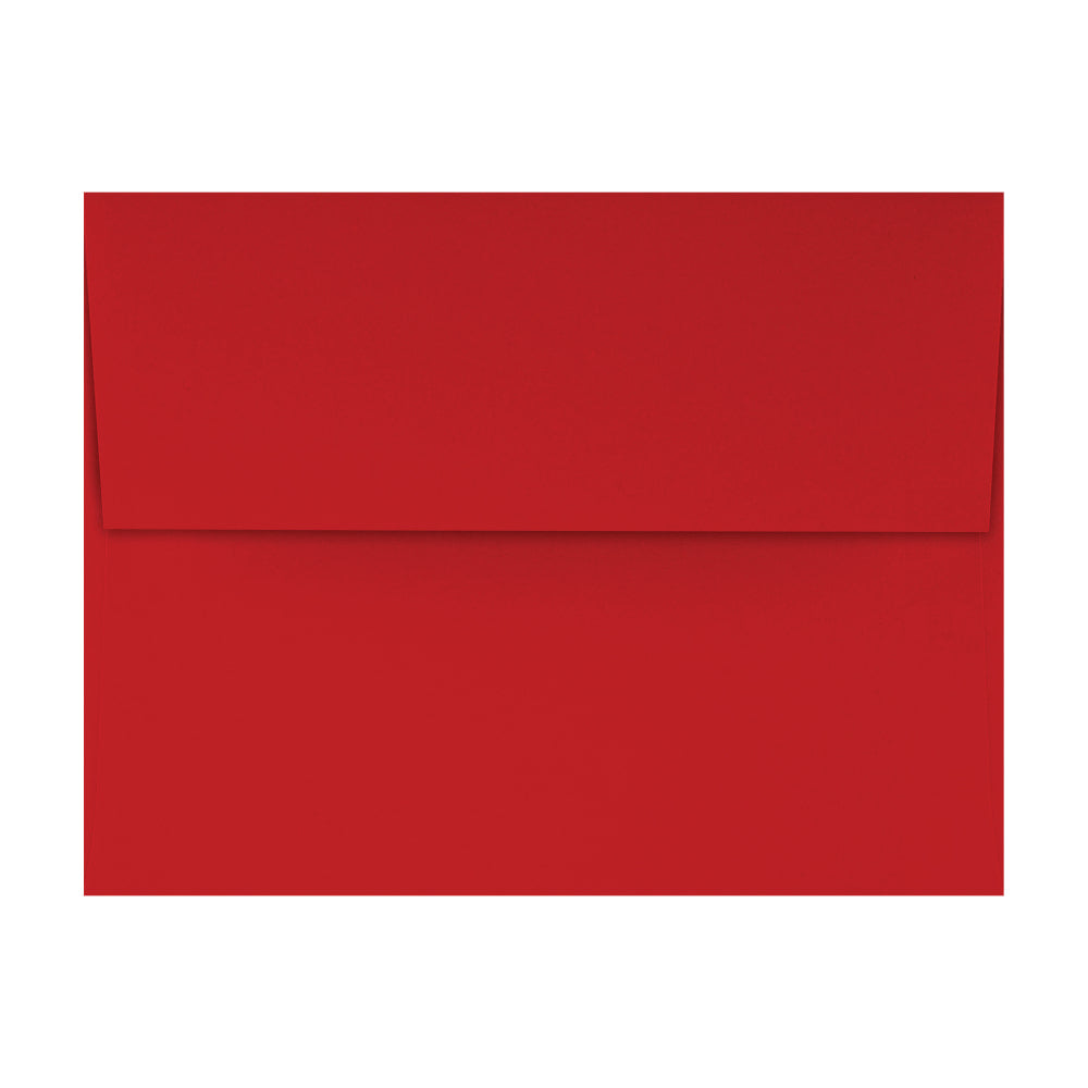 LUX Invitation Envelopes, A2, Gummed Seal, Holiday Red, Pack Of 50