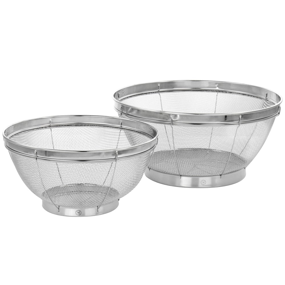 Martha Stewart Stainless-Steel 2-Piece Strainer Set