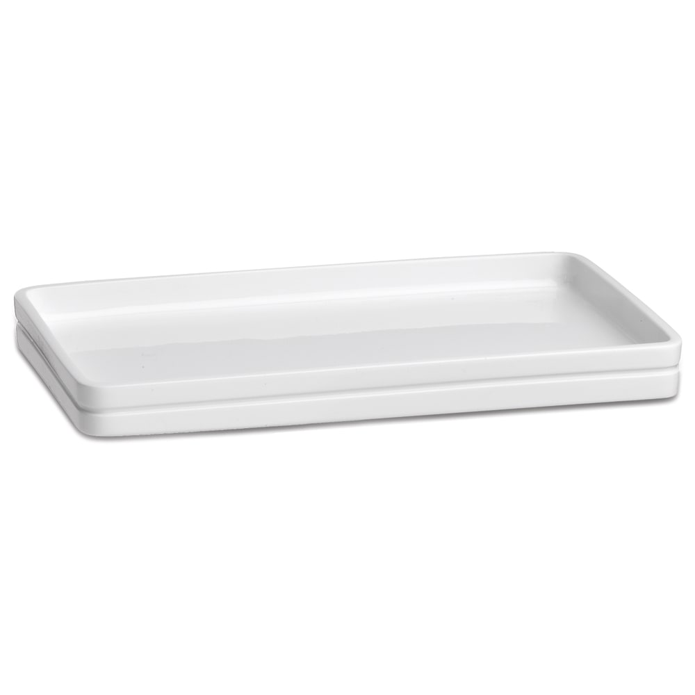Erwyn Products Malibu Amenity Trays, 3-1/2in x 10-1/4in, White, Set Of 12 Trays