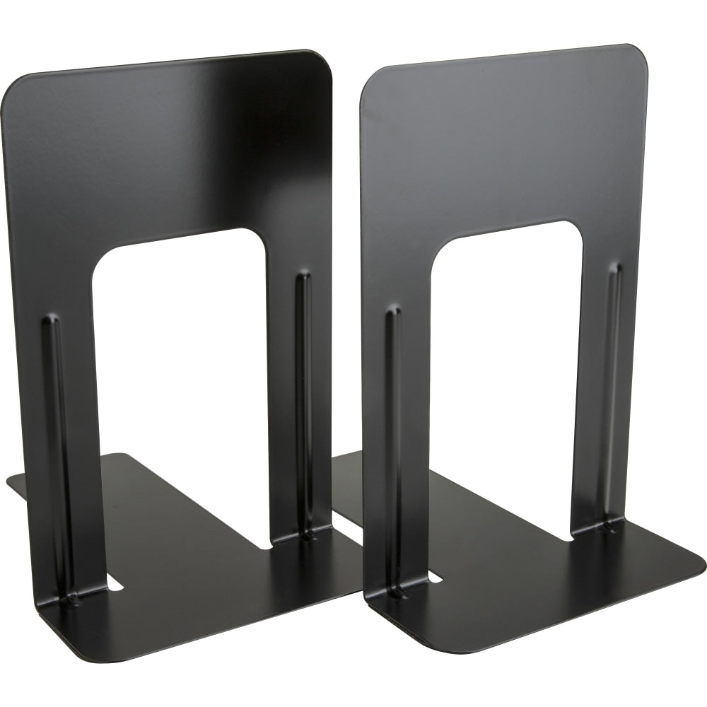 Business Source Heavy-gauge Steel Book Supports - 8.50inx9inx 6in Depth - Desktop - Non-skid Base, Scratch Resistant, Stain Resistant - 42551