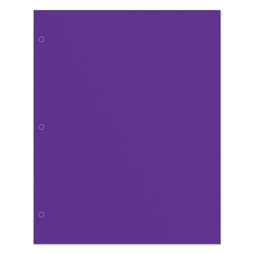 Office Depot Brand 2-Pocket School-Grade Paper Folder, Letter Size, Purple