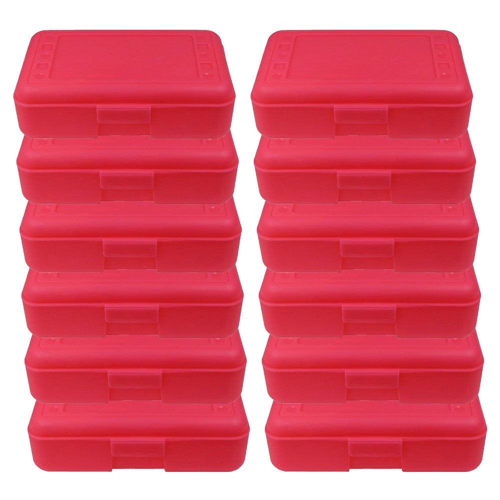 Romanoff Pencil Box, Hot Pink, Pack Of 12