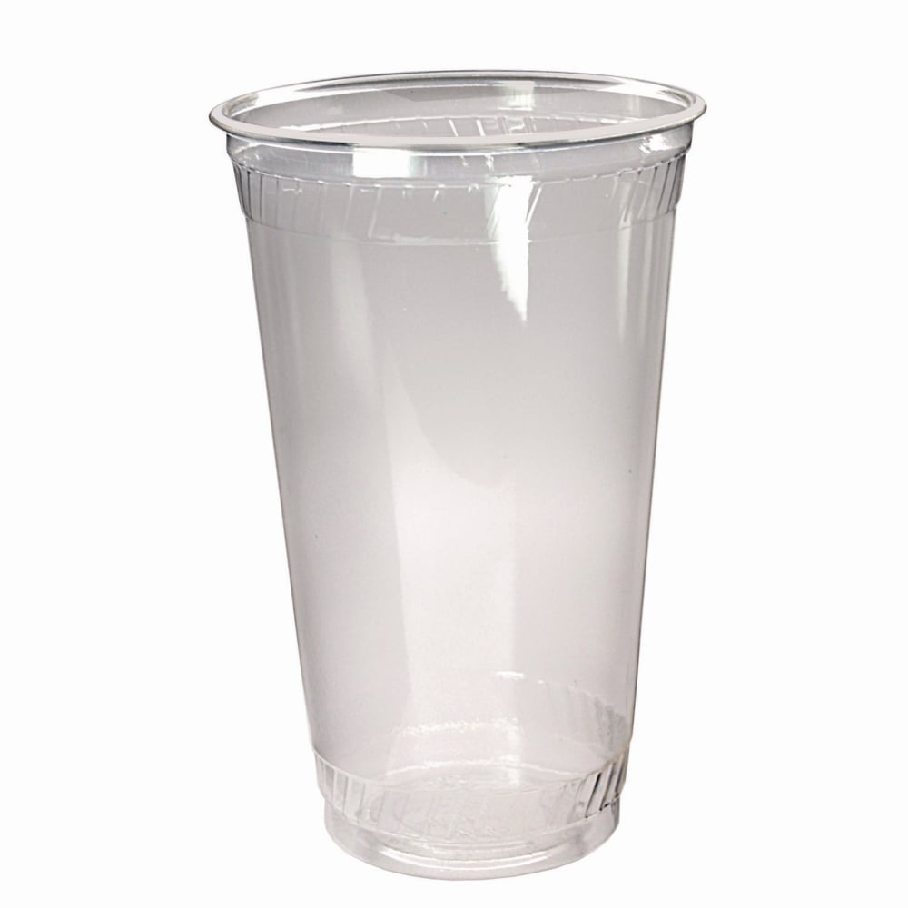 Fabri-Kal Kal-Clear PET Cold Drink Cups, 24 Oz, Clear, Bag Of 25 Cups, Carton Of 24 Bags