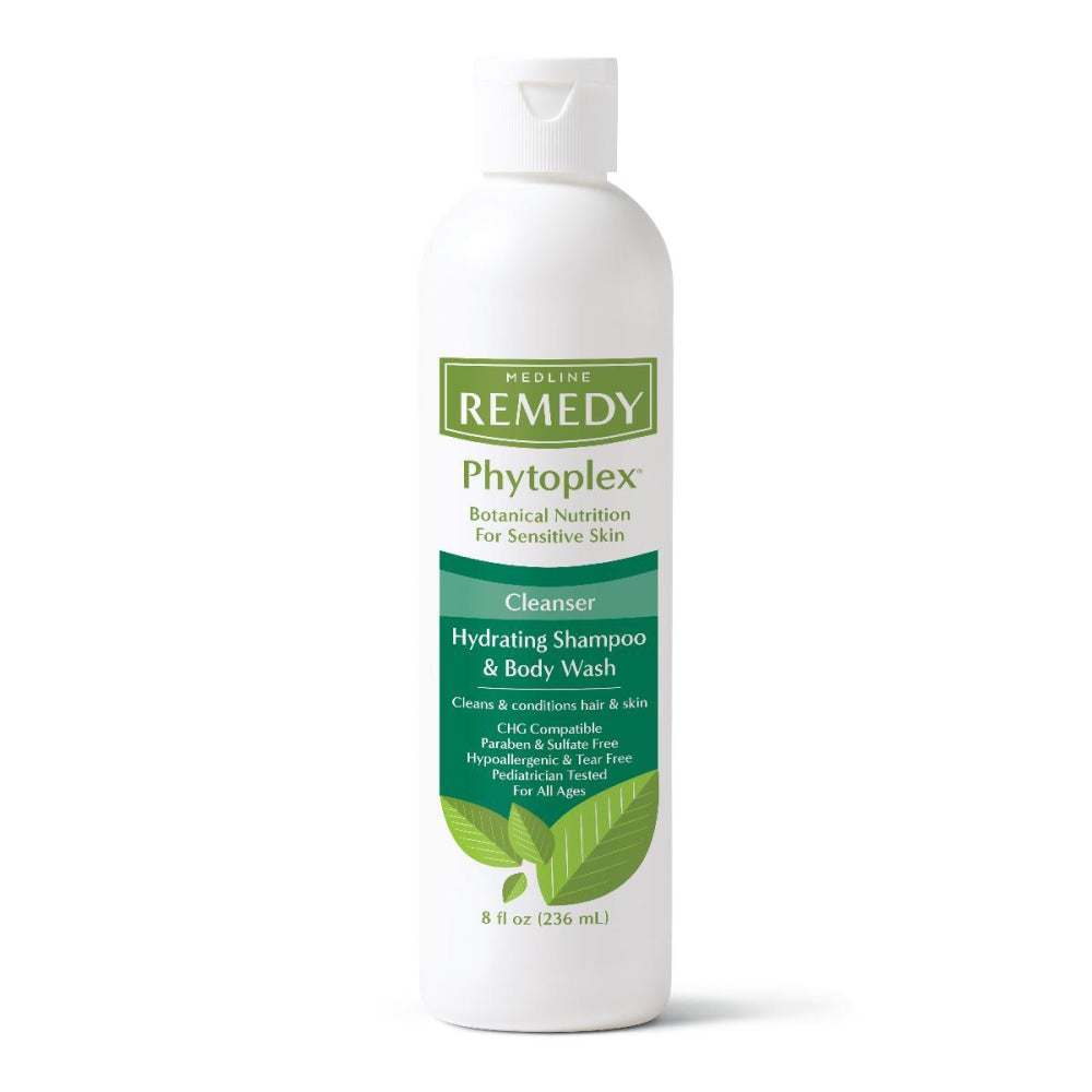 Medline Remedy Phytoplex Vanilla Hydrating Cleansing Gel, 8 Oz, Case Of 12