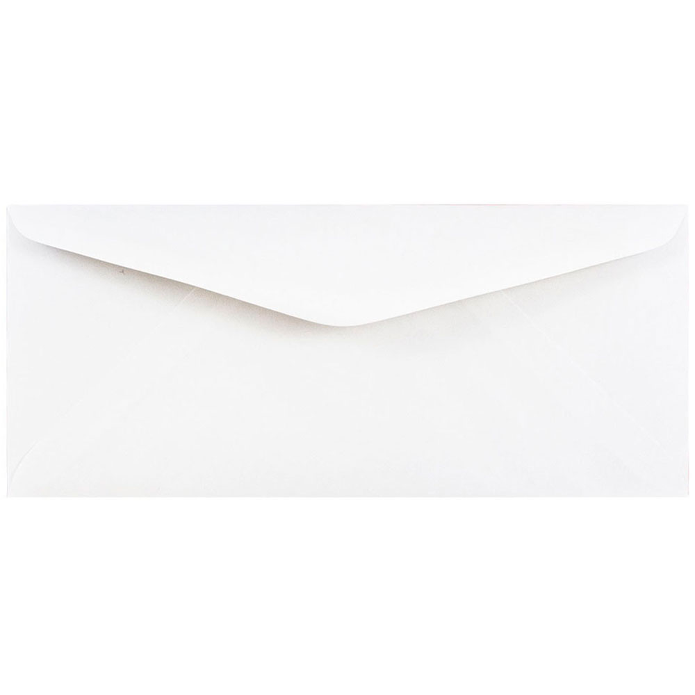 JAM Paper Booklet Commercial Flap Envelopes, #11, Gummed Seal, White, Pack Of 25