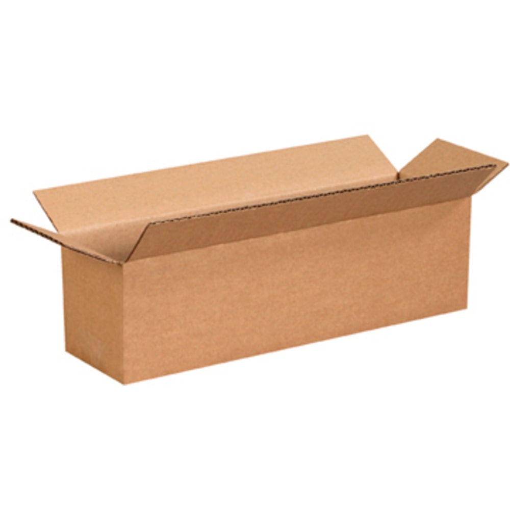Partners Brand Long Corrugated Boxes 14in x 4in x 4in, Bundle of 25