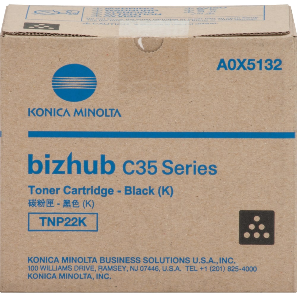 Konica Minolta A0X5132 Original Toner Cartridge, Black