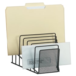 Office Depot Brand Mesh Wire Step File, Black