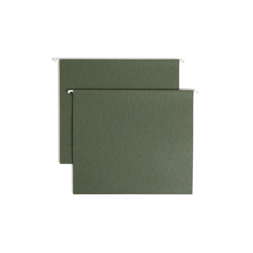 Smead Hanging Box-Bottom File Folders, 2in Expansion, Letter Size, Standard Green, Box Of 25