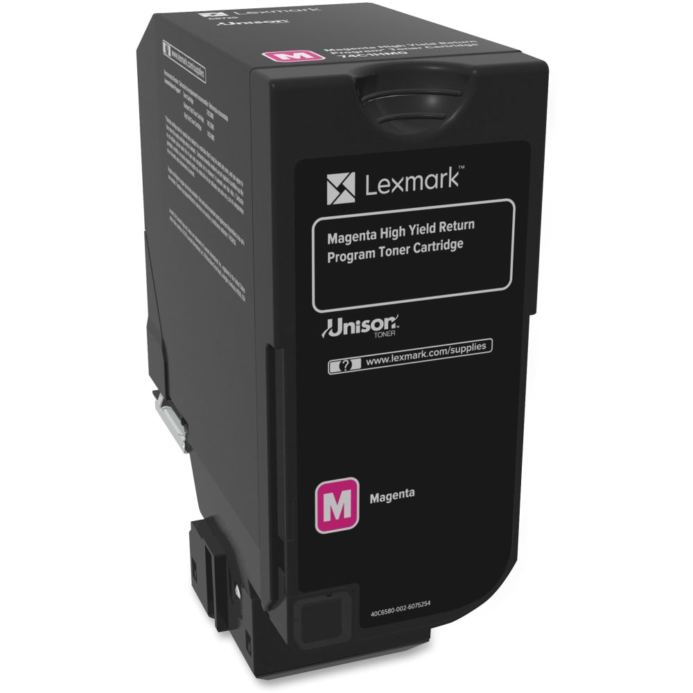 Lexmark 74C1HM0 Magenta High Yield Return Program Toner Cartridge