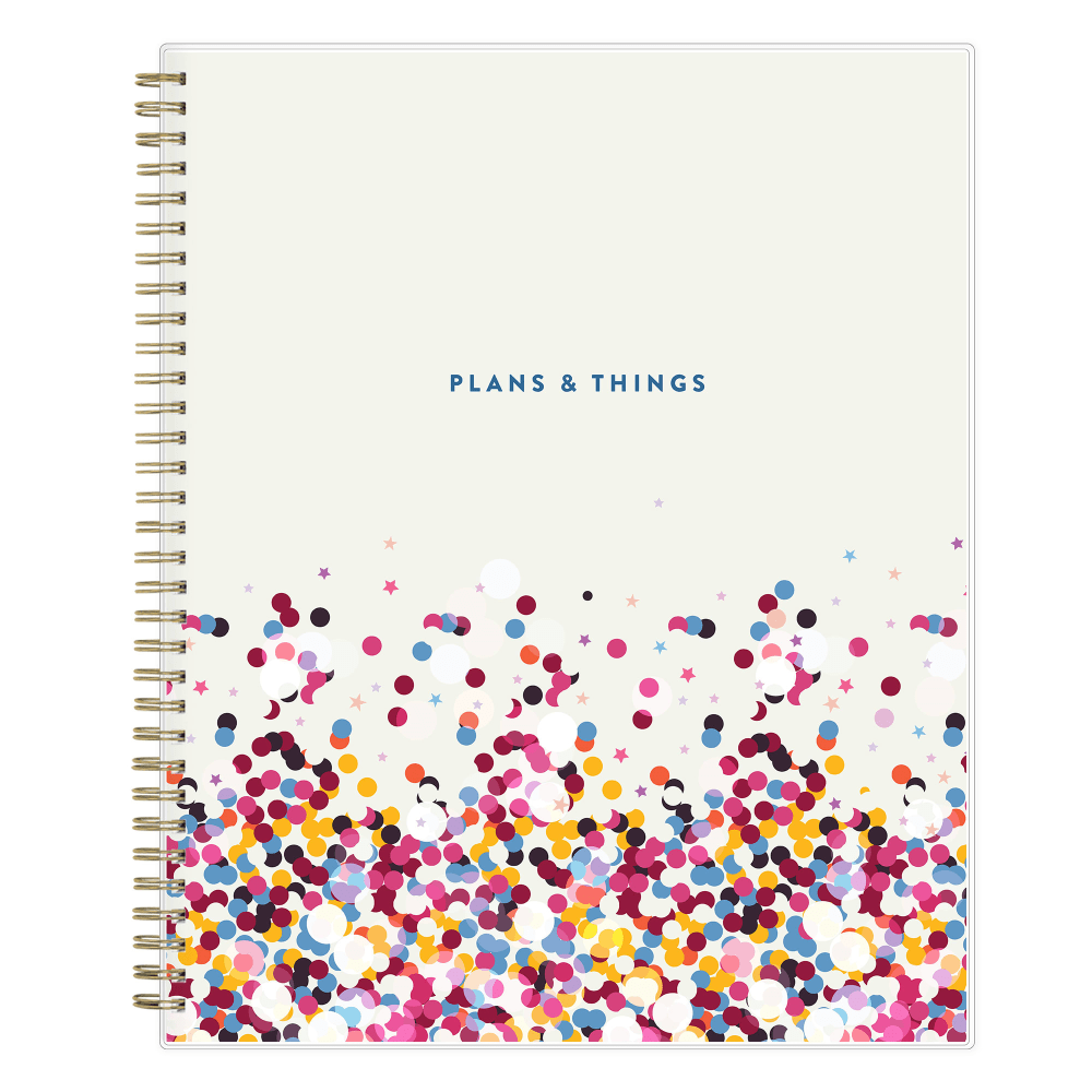 Student Planner BS Star Confetti Clear 8.5x11 AY26-27