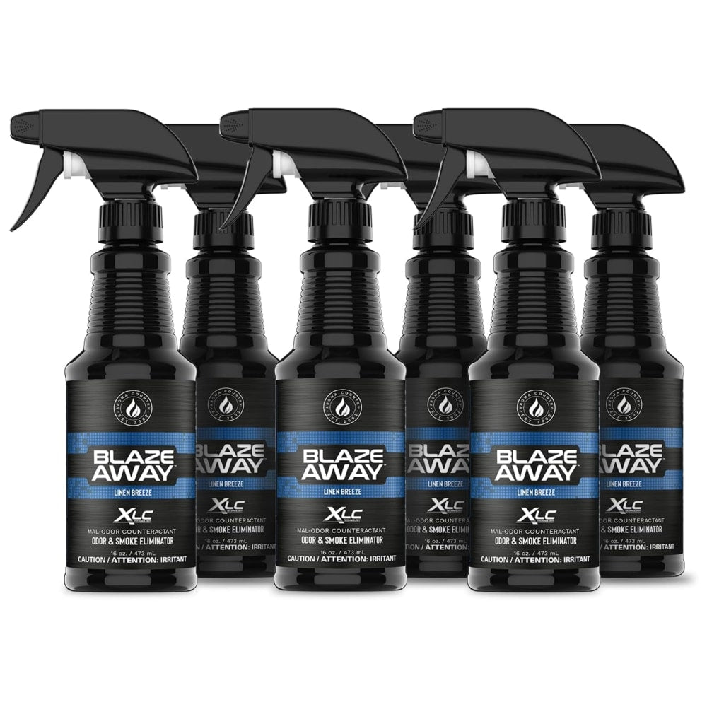 Blaze Away XLC Industrial-Grade Odor Eliminator Spray, Linen Breeze Scent, 16 Oz, Total Qty 6