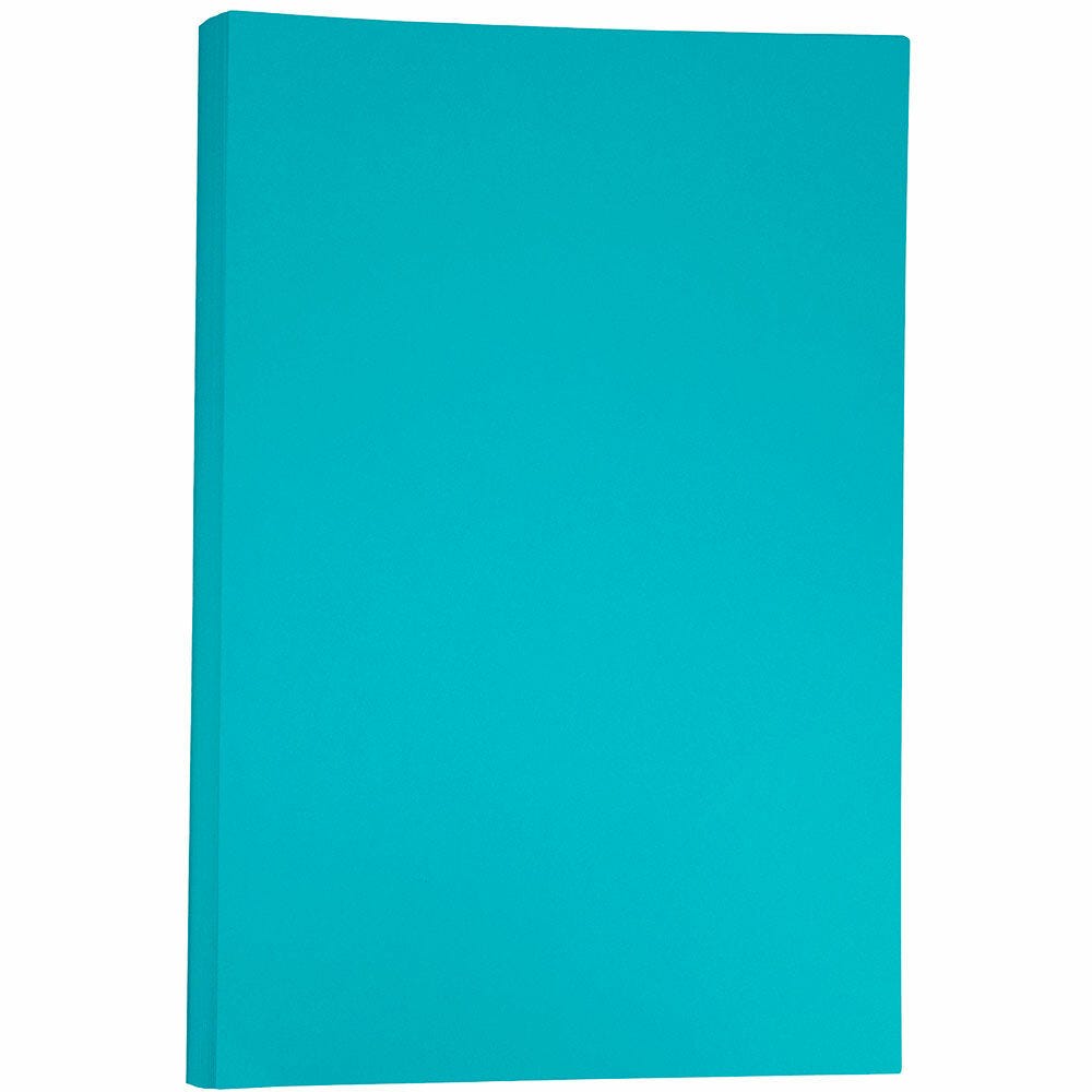 JAM Paper Card Stock, Sea Blue, Ledger (11in x 17in), 65 Lb, Pack Of 250