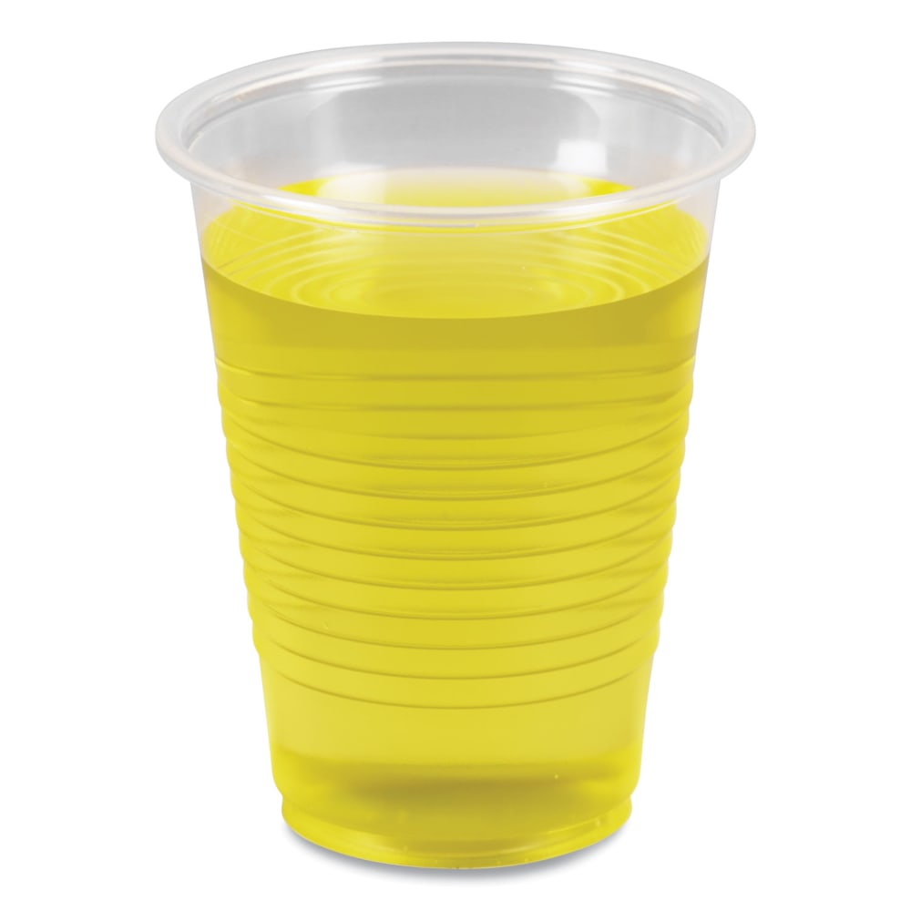 Boardwalk Plastic Cold Cups, 7 Oz, Clear, Sleeve Of 100 Cups, Carton Of 25 Sleeves