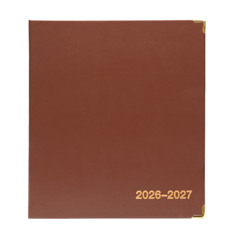 2026-2027 Excello Brands Monthly Academic Year Executive Planner, 7in x 9in, Brown, June To July, Total Qty 1