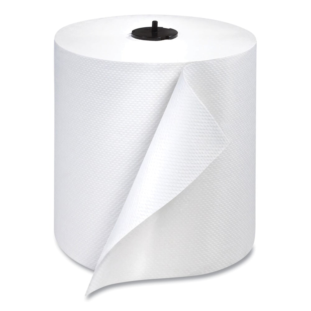Tork Paper Wiper Roll Towel, 1-Ply, 7.68in x 1,150 ft, White, 4 Rolls/Carton