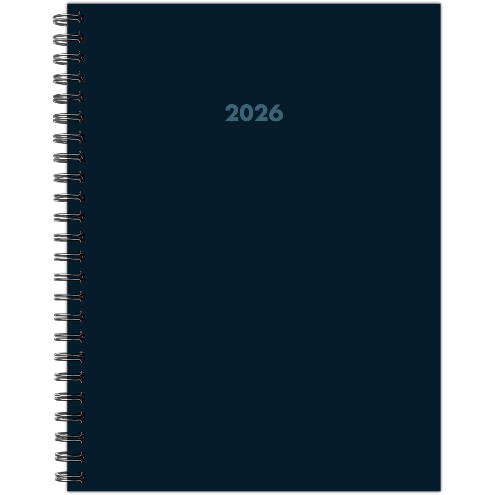 2026 Willow Creek Press Softcover Weekly/Monthly Planner, 6-1/2in x 8-1/2in, Basic Blue, January To December, 57834