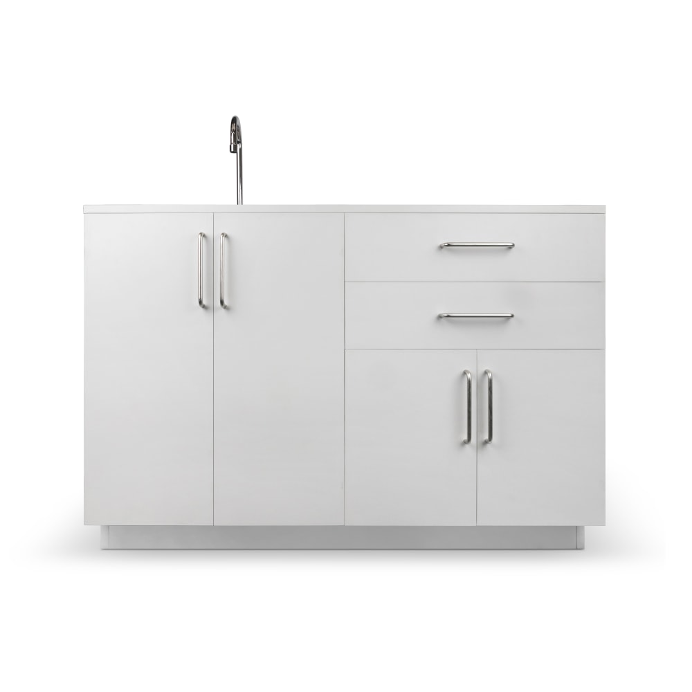 Alpine VivaComfort 48inW Base Cabinet With Left Sink, Gray