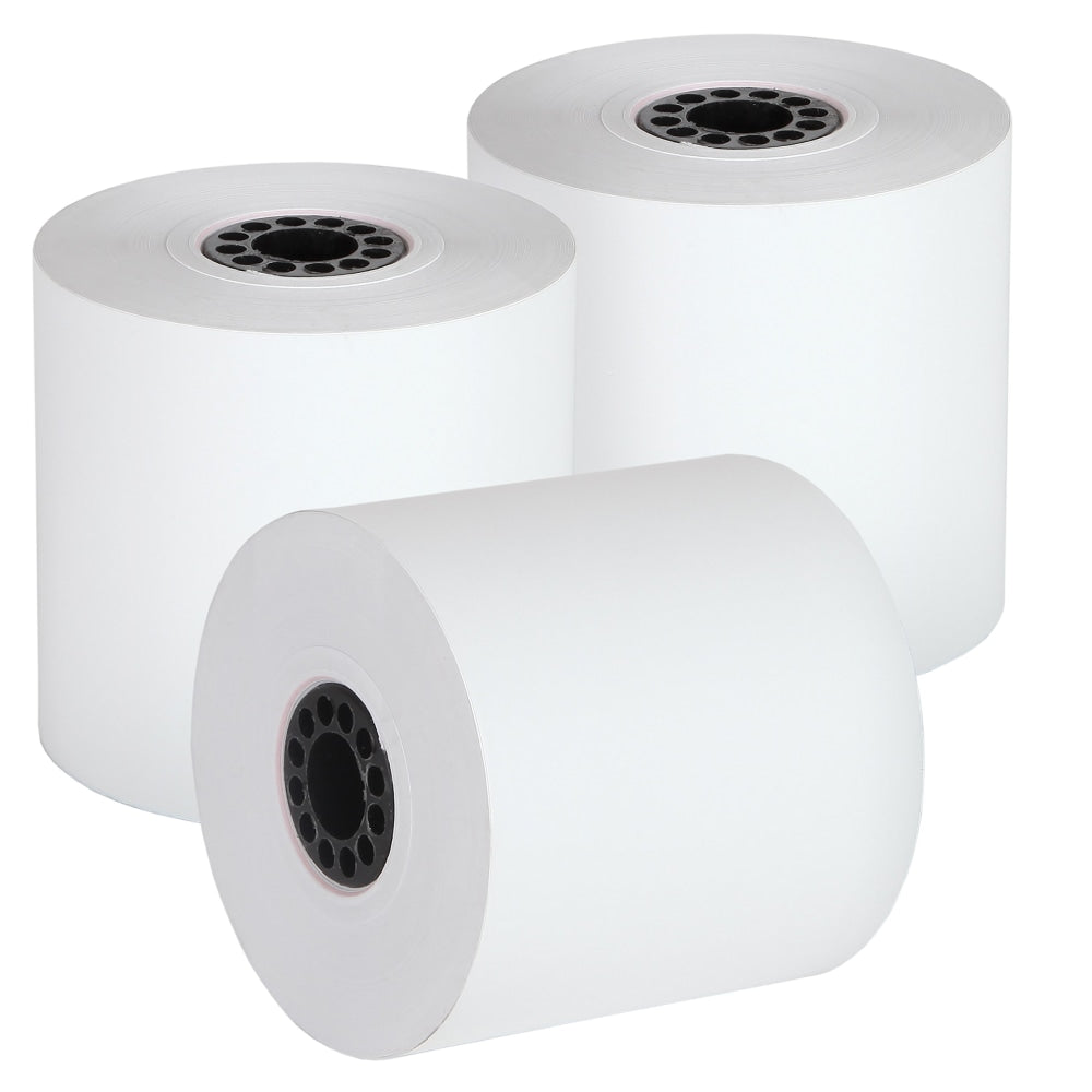 Alliance Phenol-Free Thermal POS Rolls, 3-1/8in x 230ft, White, Carton Of 50 Rolls