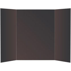 Office Depot Brand 2-Ply Tri-Fold Project Board, 36in x 48in, Black