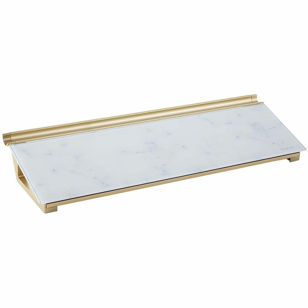 Quartet Glass Unframed Dry-Erase Whiteboard Desktop Computer Pad, 6in x 18in, Marble