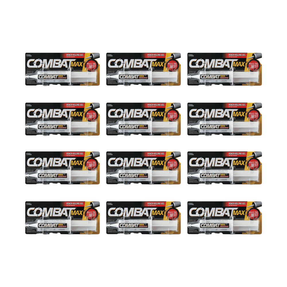 Combat Source Kill Max Roach Killing Gel, 2.1 oz Syringe, 12/Carton