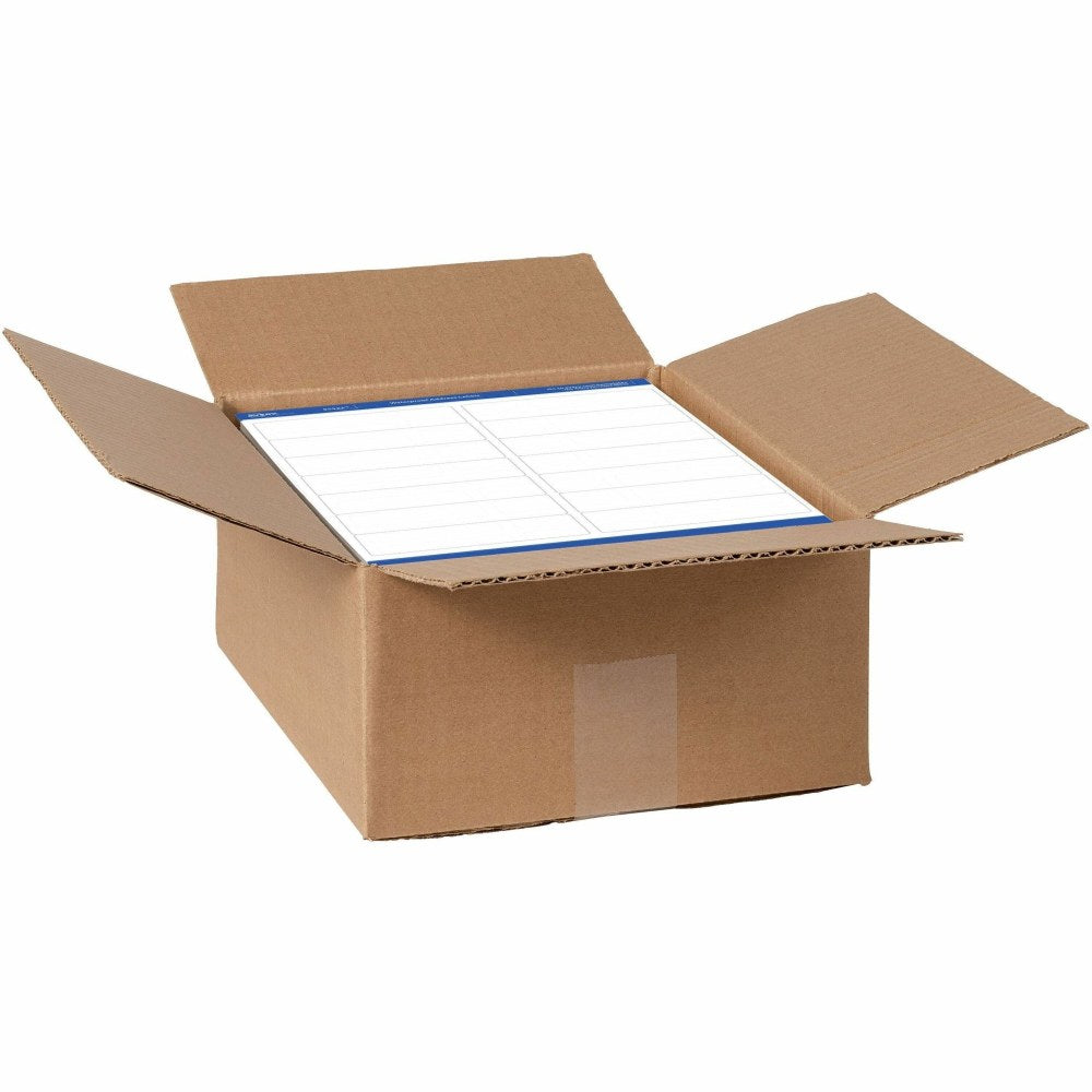 Avery WeatherProof Mailing Labels With TrueBlock Technology, 95522, 1 3/8in x 4in, White, Pack Of 7,000