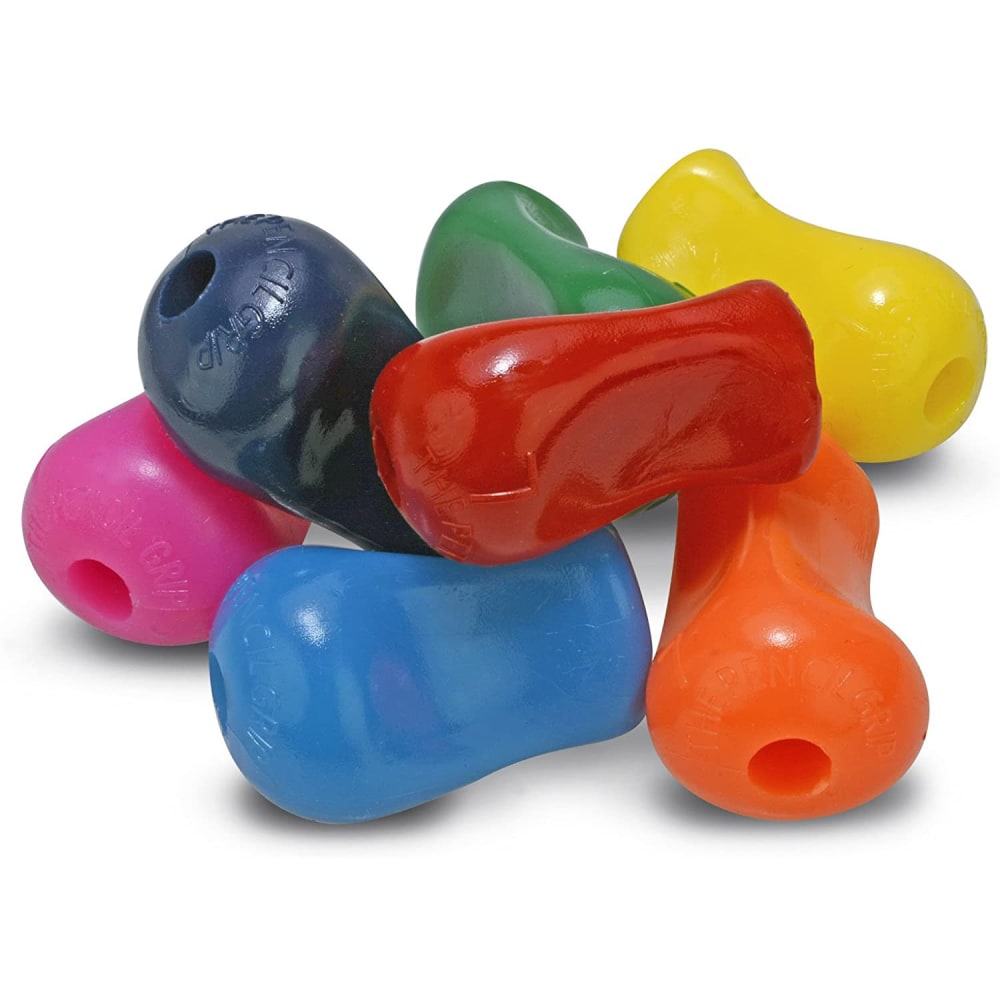 The Pencil Grip The Original Pencil Grips, 1-1/2in, Assorted Colors, Pack Of 12 Grips
