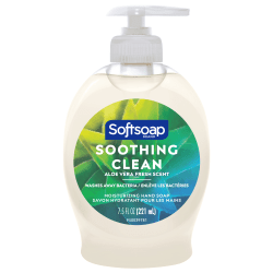 Softsoap Moisturizing Liquid Hand Soap, Soothing Clean with Aloe Scent, 7.5 Oz Pump Bottle