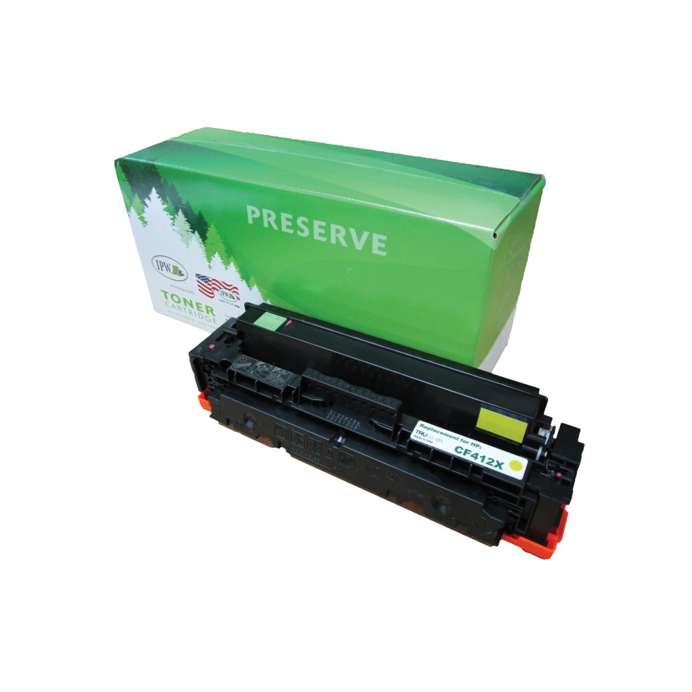 IPW Preserve Remanufactured Yellow High Yield Toner Cartridge Replacement For HP 410X, CF412X, 545-X12-ODP