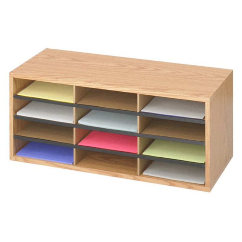 Safco Laminte Literature Organizer - 12 Compartment(s) - Compartment Size 2.50inx9inx11.75in - 12inx29inx 12in Depth - 9401MO