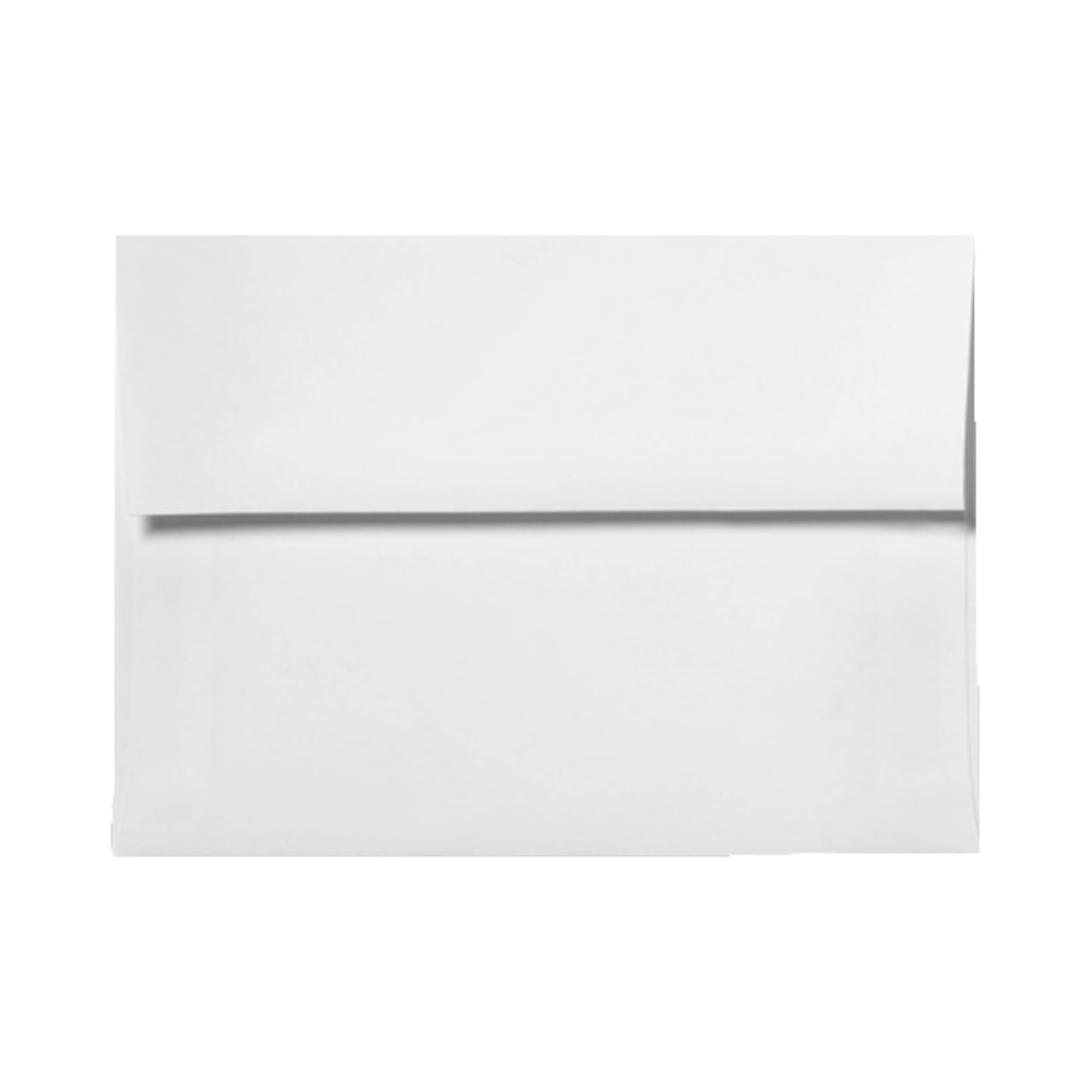 LUX Invitation Envelopes, A10, Peel & Press Closure, White, Pack Of 50