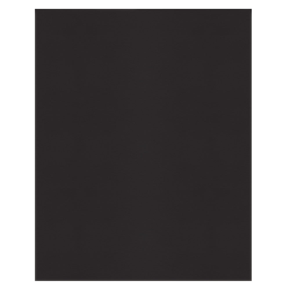 Office Depot Brand 2-Pocket Textured Paper Folders With Prongs, Black, Pack Of 10